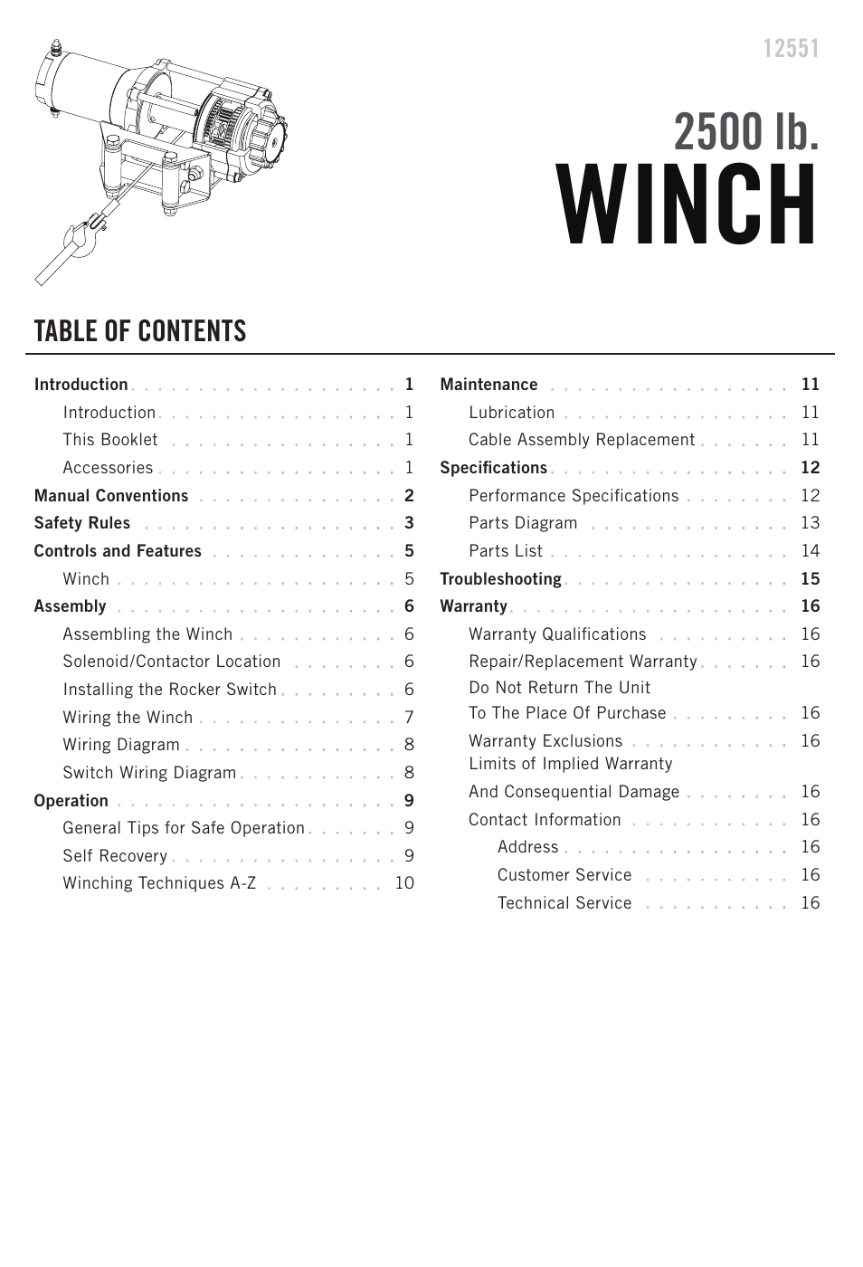 Champion Power Equipment 12551 User Manual | Page 3 / 19