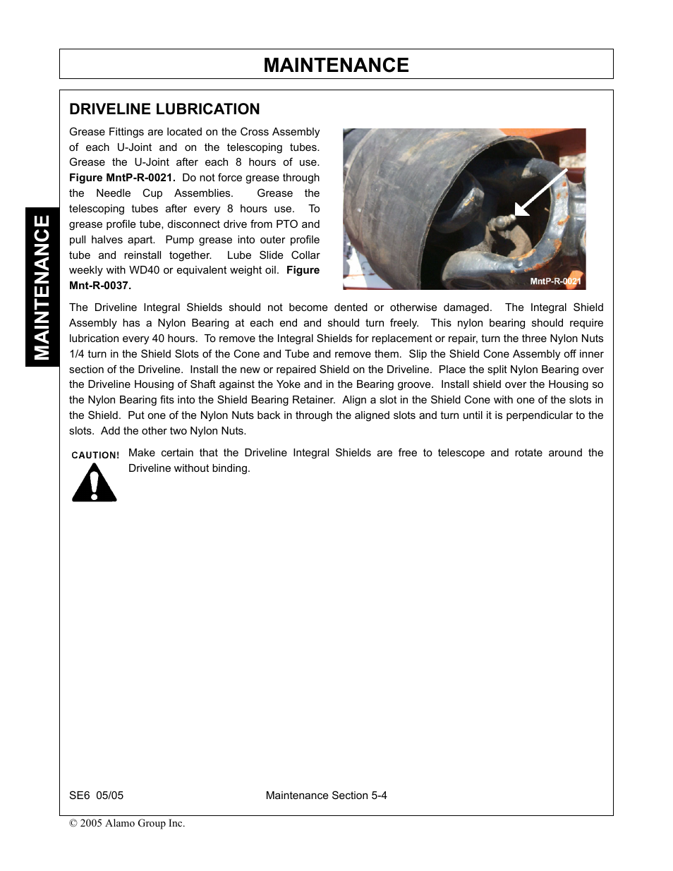 Driveline lubrication, Driveline lubrication -4, Maintenance | Blue Rhino FC-0007 User Manual | Page 140 / 160