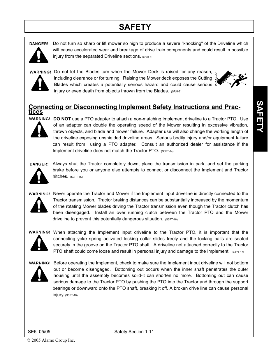 Safety | Blue Rhino FC-0007 User Manual | Page 17 / 160