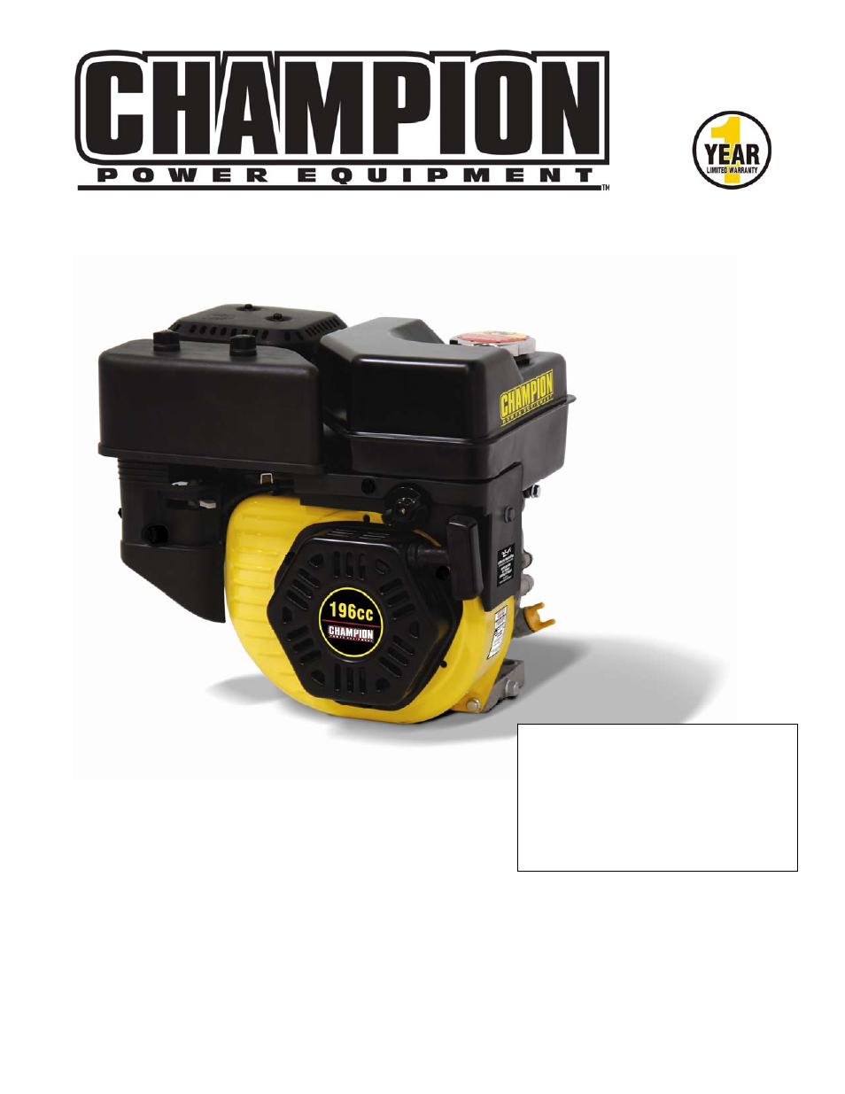 Champion Power Equipment 66504 User Manual | 24 pages