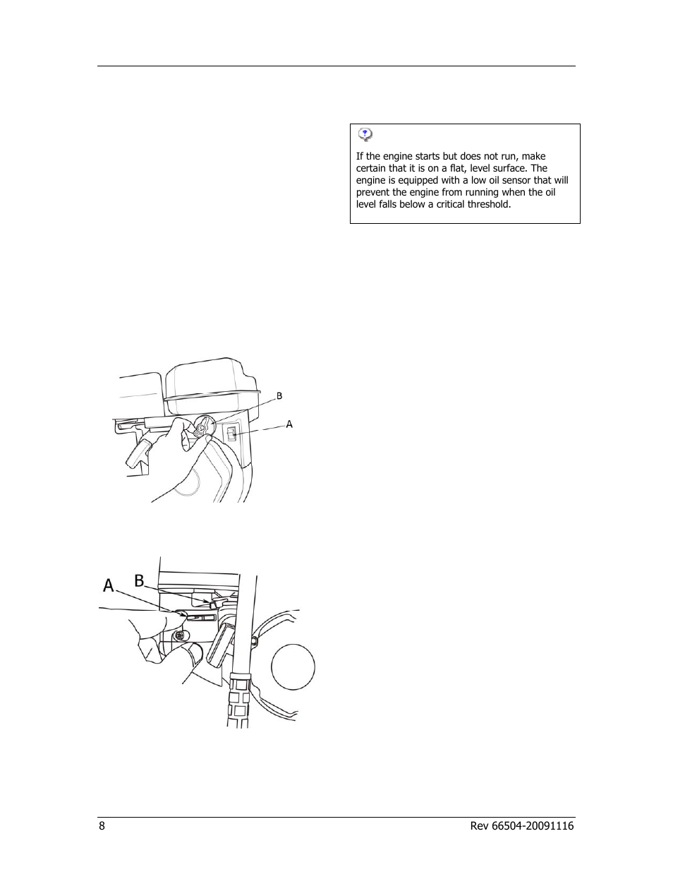 Operation, Engine location, Starting the engine | Stopping the engine | Champion Power Equipment 66504 User Manual | Page 12 / 24