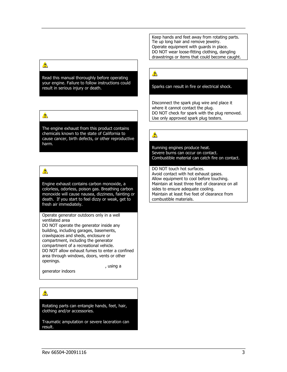 Safety rules, Warning, Danger | Champion Power Equipment 66504 User Manual | Page 7 / 24