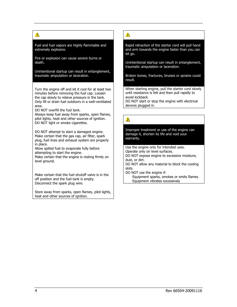 Safety rules, Danger, Warning | Caution | Champion Power Equipment 66504 User Manual | Page 8 / 24