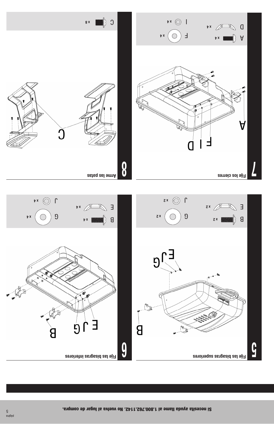 Blue Rhino CBT825L User Manual | Page 12 / 16