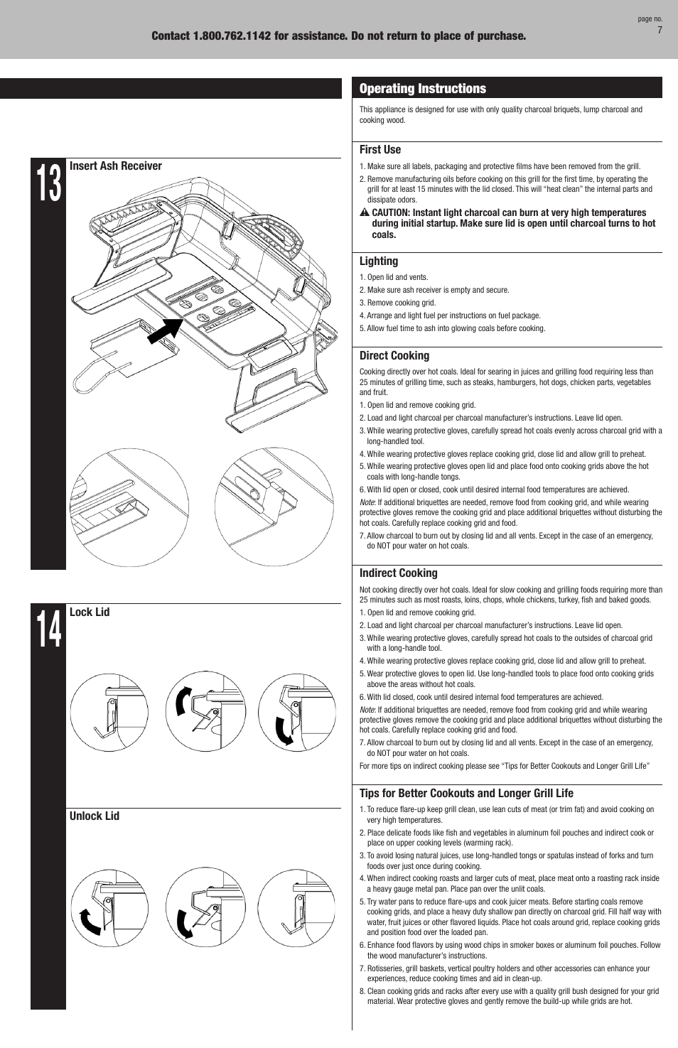 Blue Rhino CBT825L User Manual | Page 7 / 16