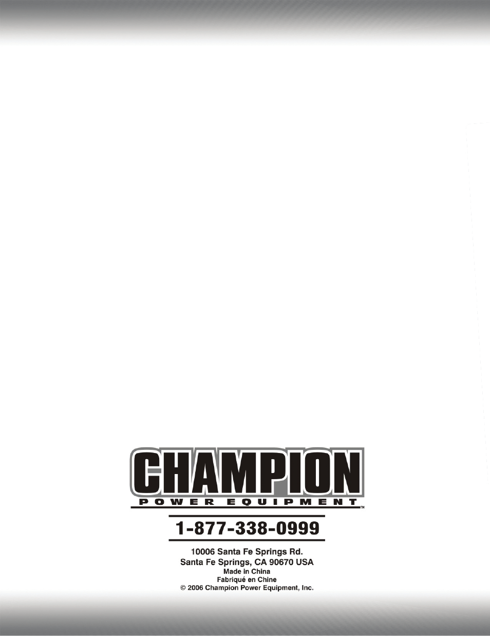 Champion Power Equipment C90006 User Manual | Page 5 / 5