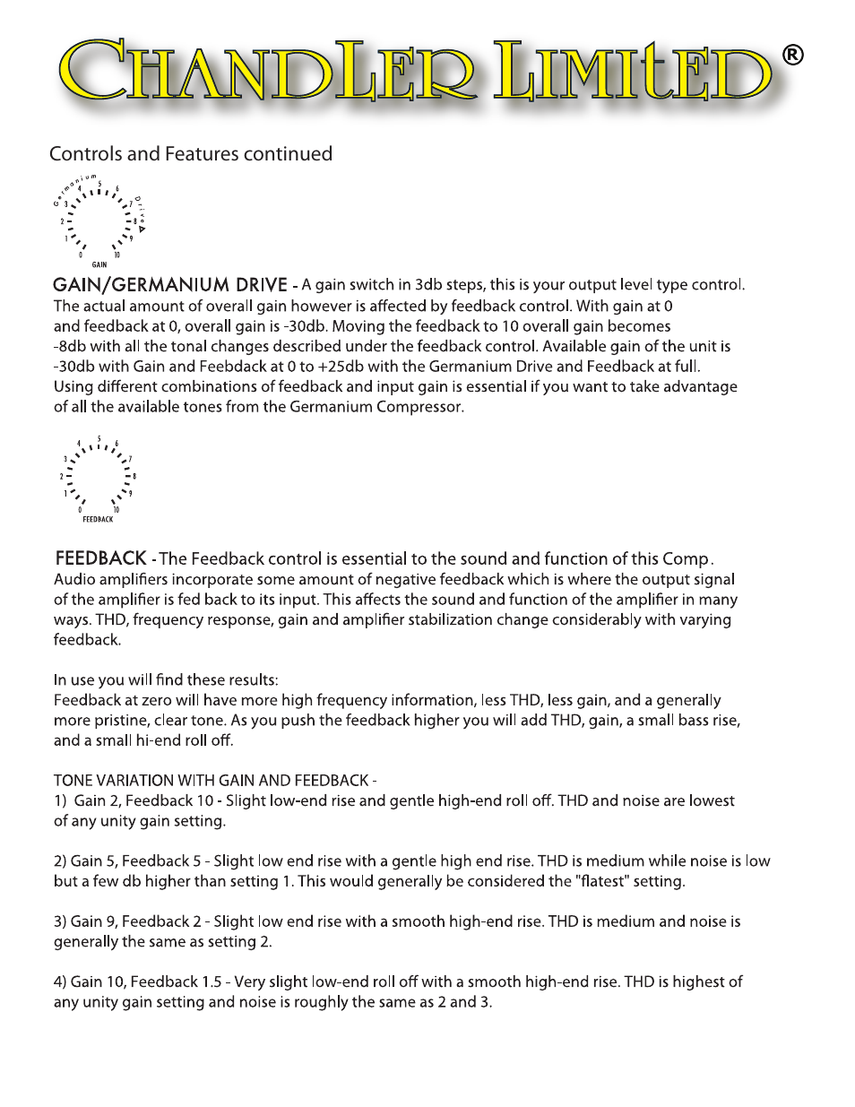 Chandler Limited Germanium Compressor User Manual | Page 7 / 10