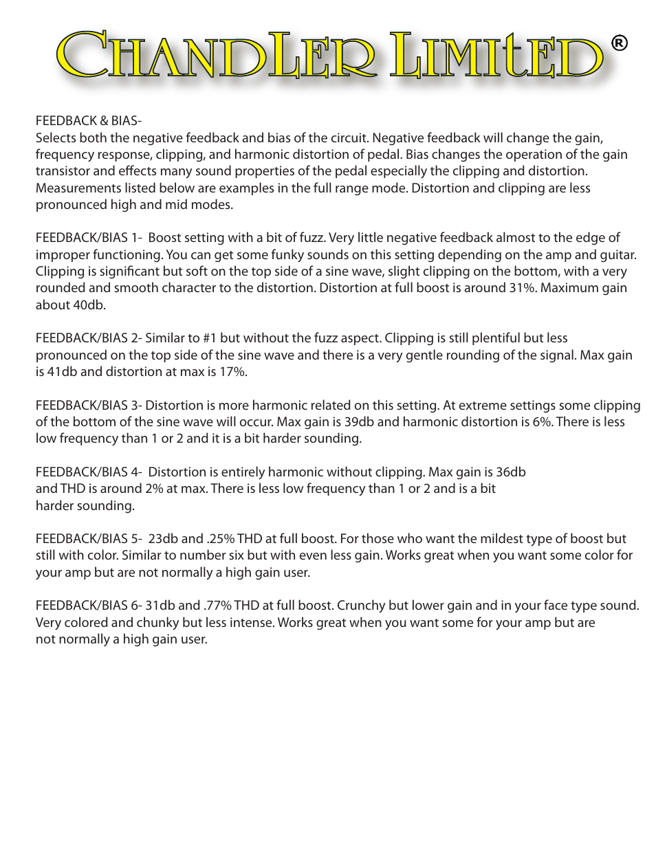 Chandler Limited Little Devil Colored Boost User Manual | Page 3 / 4