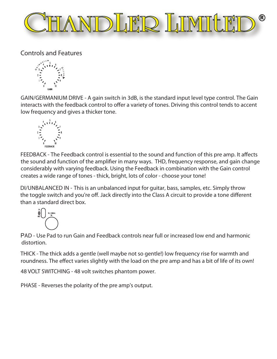 Chandler Limited GERM 500 MKII User Manual | Page 2 / 3