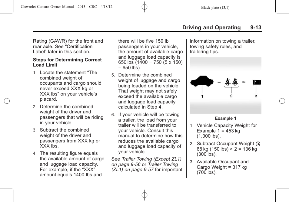 CHEVROLET 2013 Camaro User Manual | Page 205 / 414