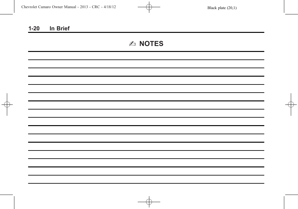 CHEVROLET 2013 Camaro User Manual | Page 26 / 414