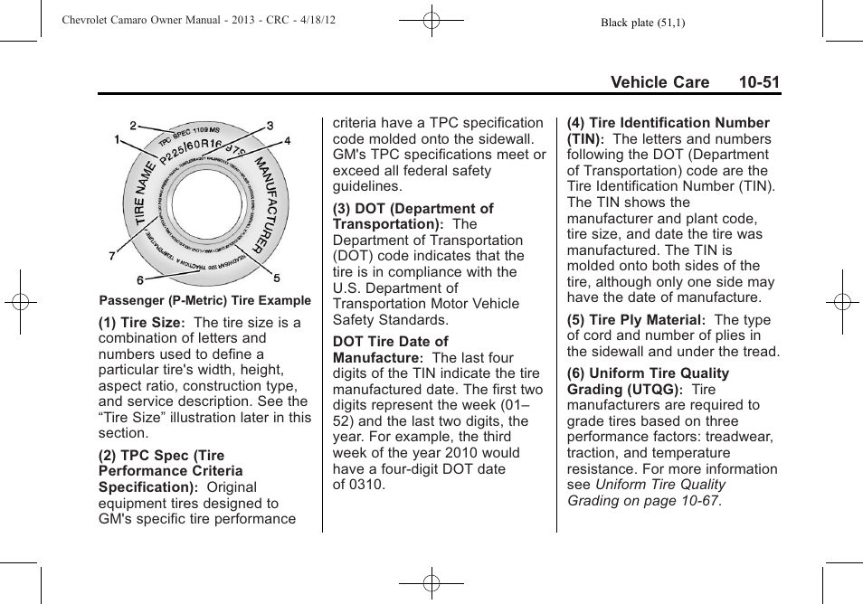 CHEVROLET 2013 Camaro User Manual | Page 301 / 414