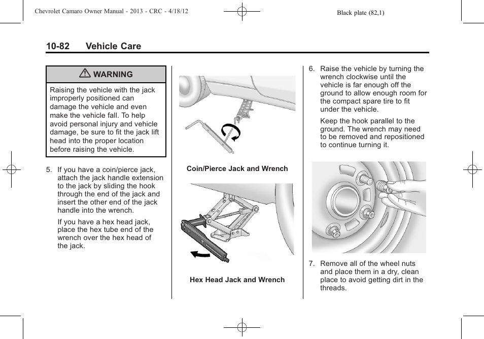 CHEVROLET 2013 Camaro User Manual | Page 332 / 414