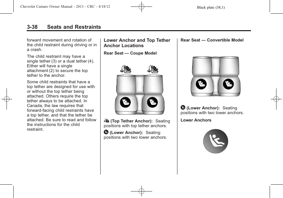 CHEVROLET 2013 Camaro User Manual | Page 86 / 414