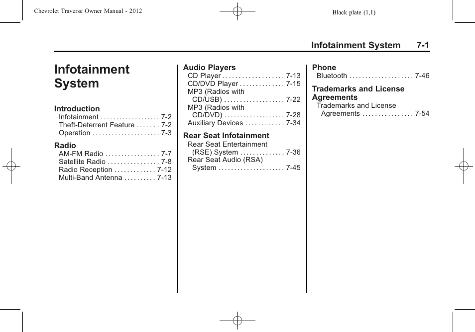 Infotainment system | CHEVROLET 2012 Traverse User Manual | Page 181 / 450