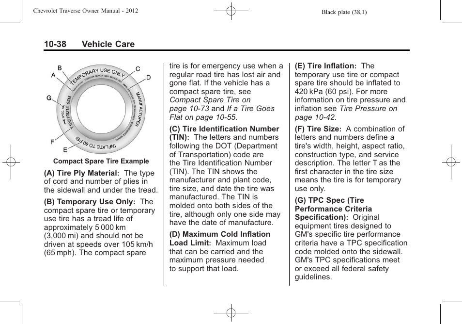 CHEVROLET 2012 Traverse User Manual | Page 338 / 450