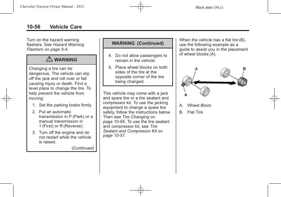 CHEVROLET 2012 Traverse User Manual | Page 356 / 450