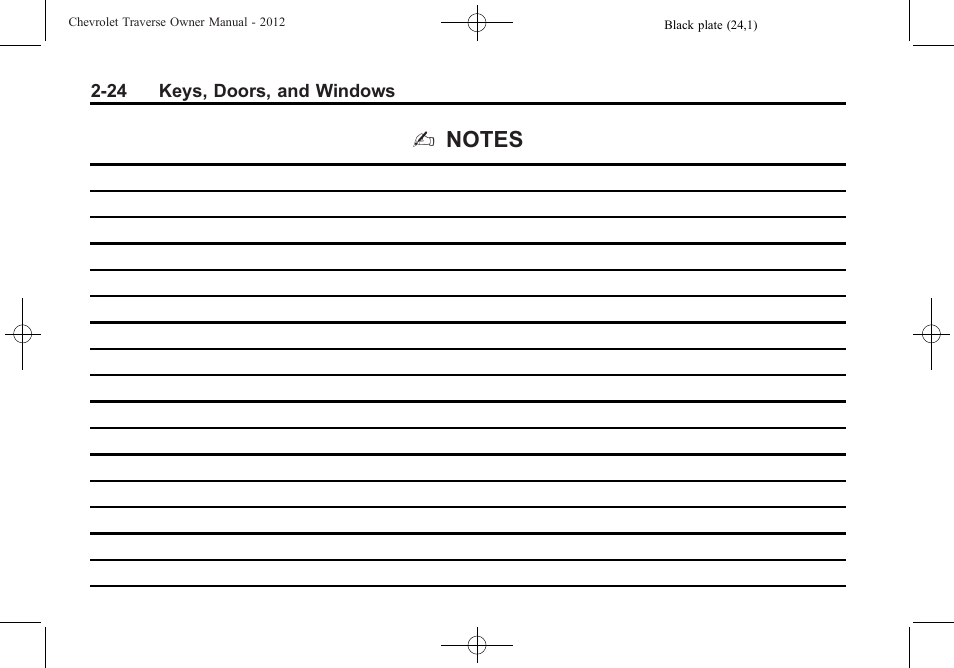 CHEVROLET 2012 Traverse User Manual | Page 56 / 450
