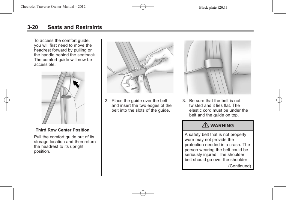 CHEVROLET 2012 Traverse User Manual | Page 76 / 450