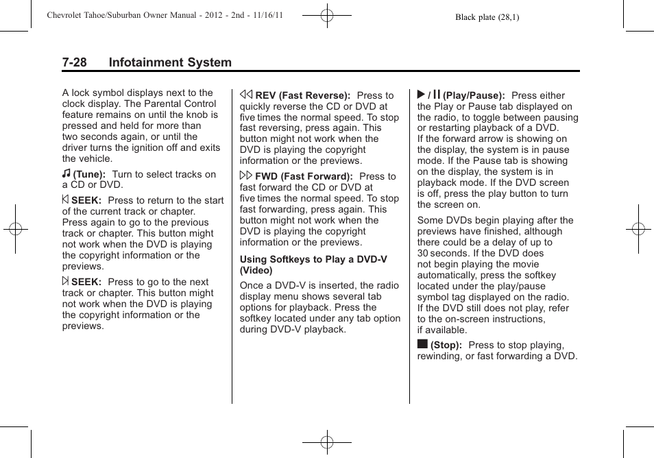 CHEVROLET 2012 Suburban User Manual | Page 236 / 544