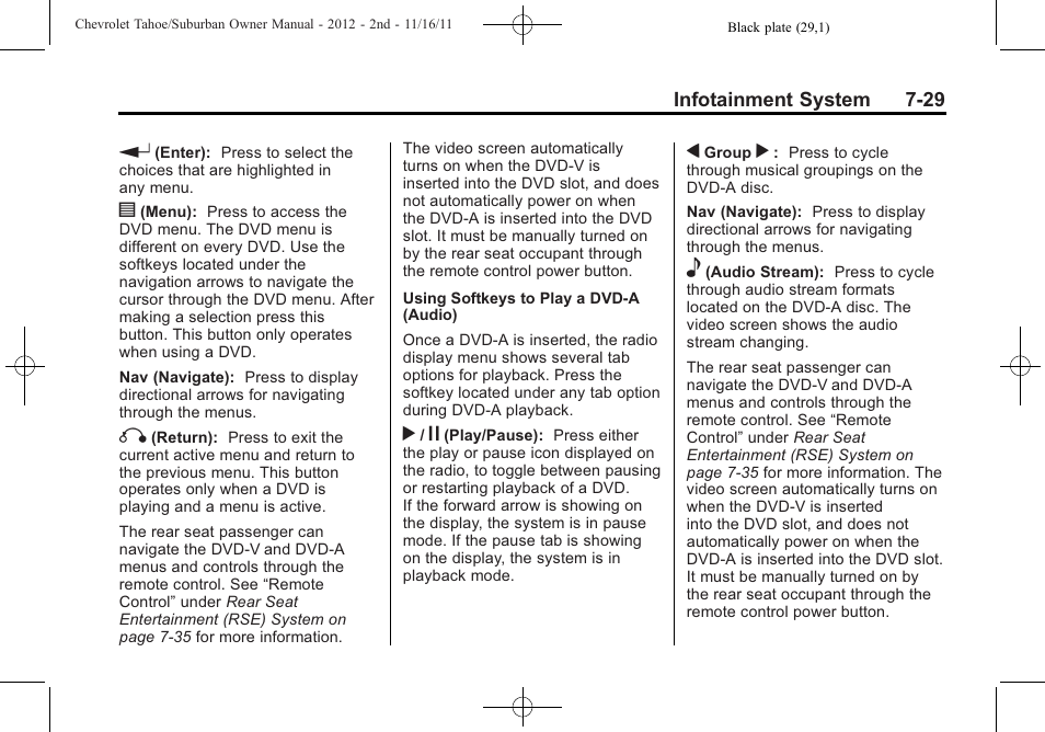 CHEVROLET 2012 Suburban User Manual | Page 237 / 544