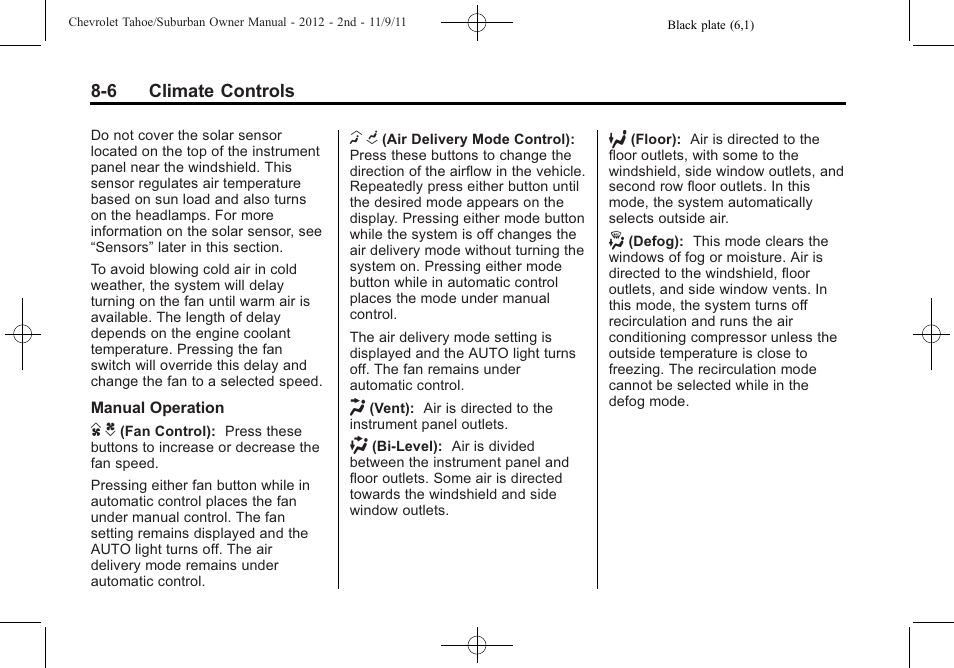 CHEVROLET 2012 Suburban User Manual | Page 270 / 544