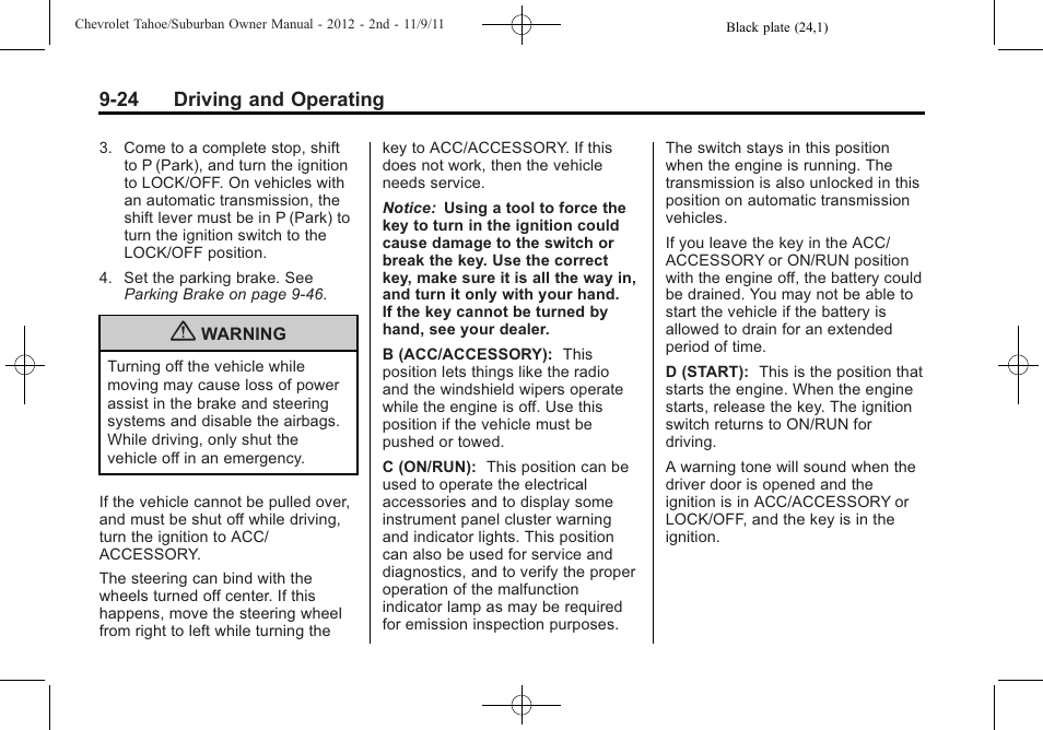 CHEVROLET 2012 Suburban User Manual | Page 302 / 544