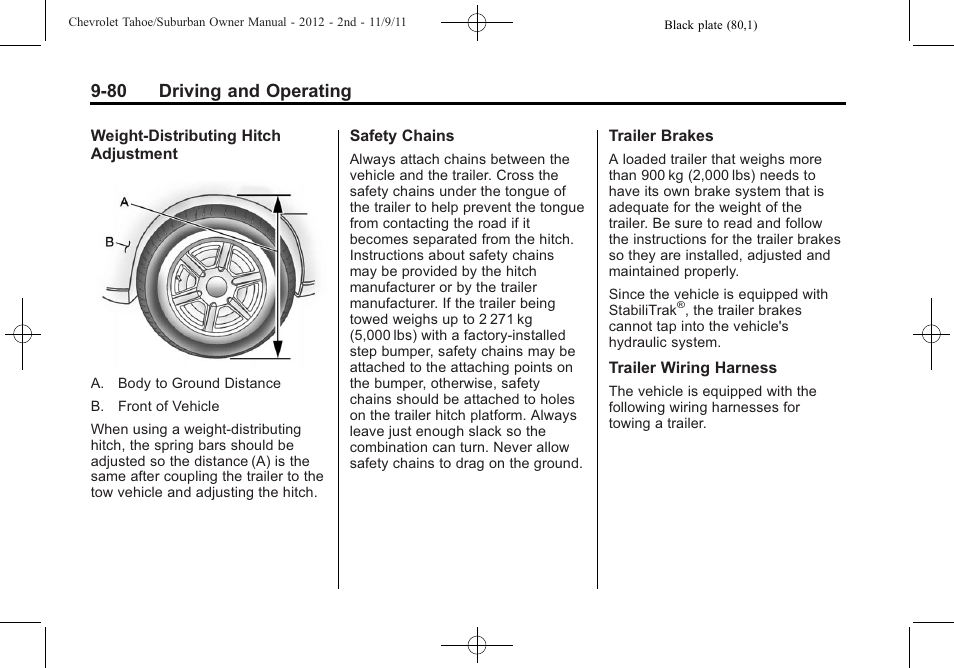 80 driving and operating | CHEVROLET 2012 Suburban User Manual | Page 358 / 544