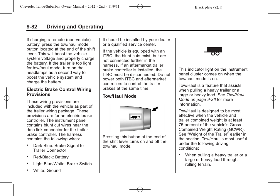 82 driving and operating | CHEVROLET 2012 Suburban User Manual | Page 360 / 544