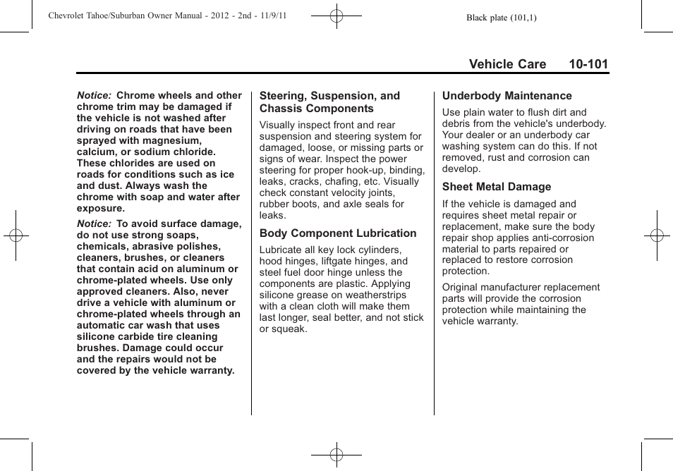 CHEVROLET 2012 Suburban User Manual | Page 473 / 544