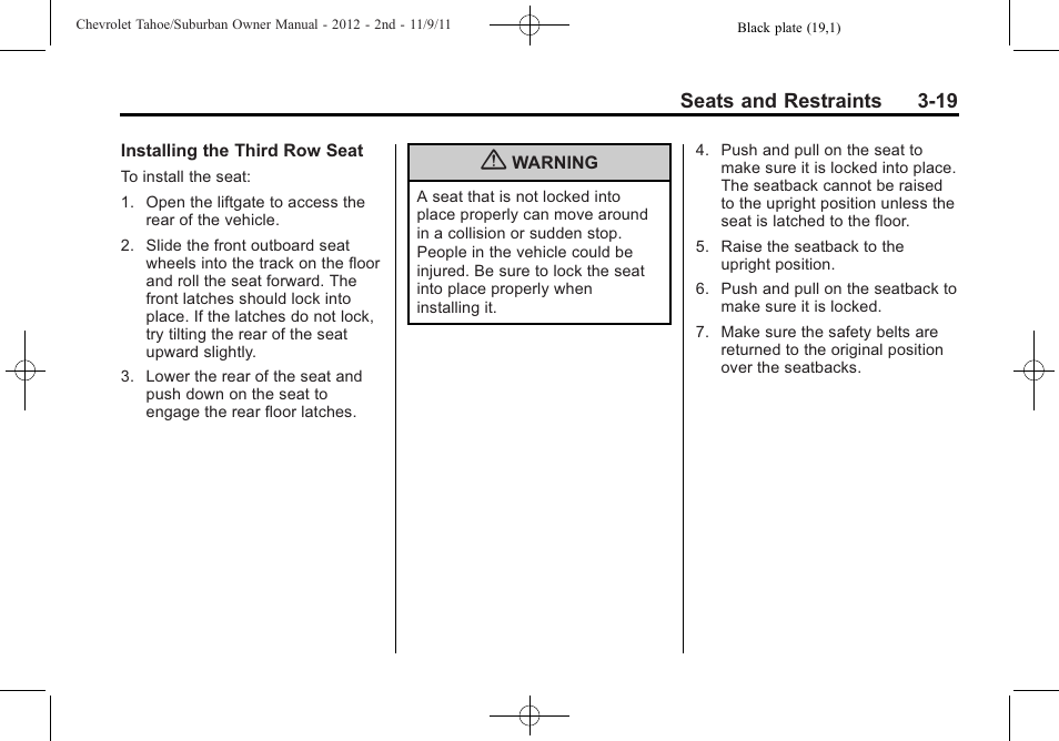 CHEVROLET 2012 Suburban User Manual | Page 81 / 544