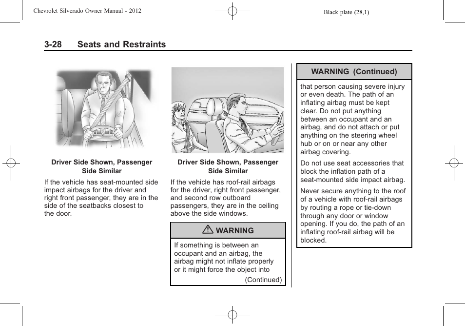 CHEVROLET 2012 Silverado User Manual | Page 100 / 608