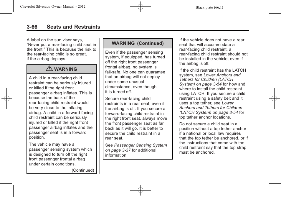 CHEVROLET 2012 Silverado User Manual | Page 138 / 608