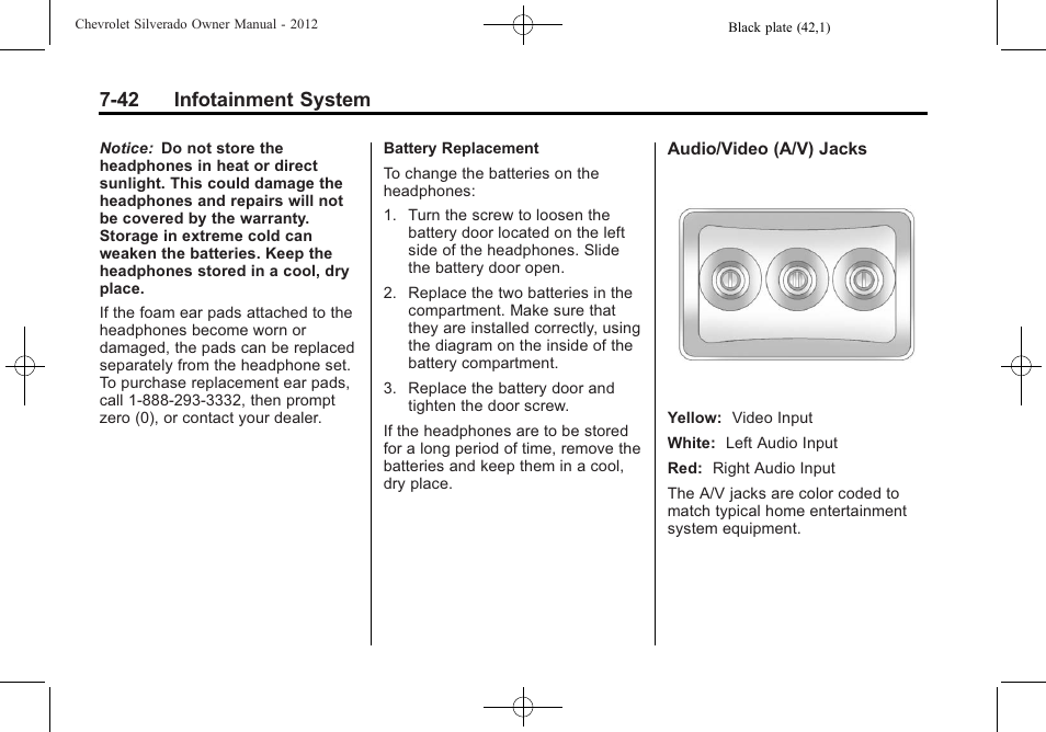 42 infotainment system | CHEVROLET 2012 Silverado User Manual | Page 270 / 608