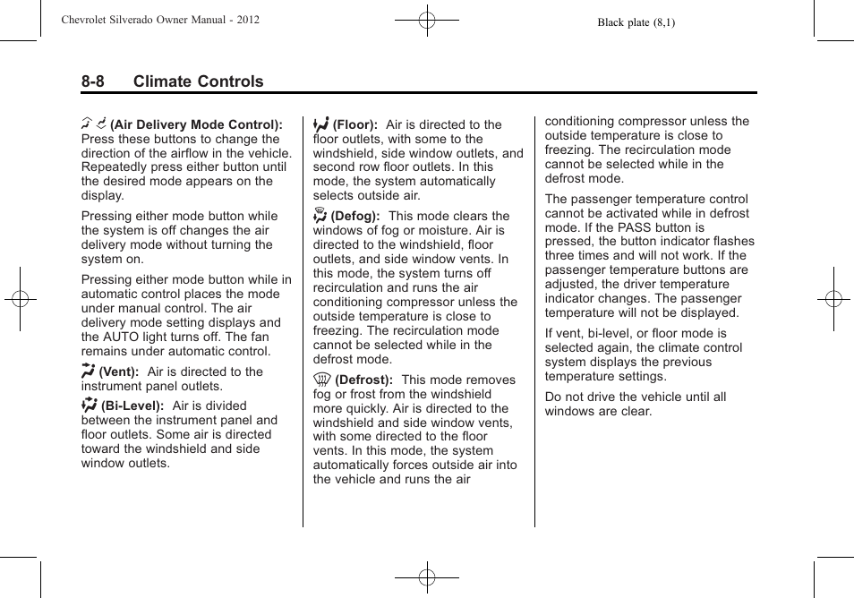 CHEVROLET 2012 Silverado User Manual | Page 296 / 608