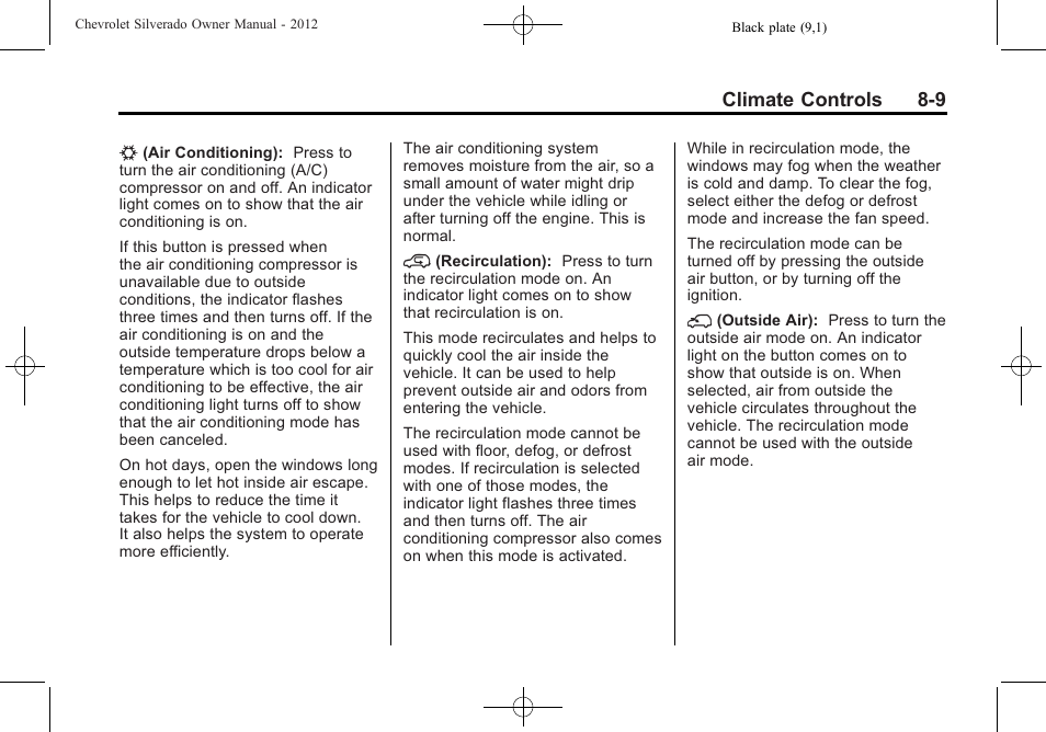 CHEVROLET 2012 Silverado User Manual | Page 297 / 608