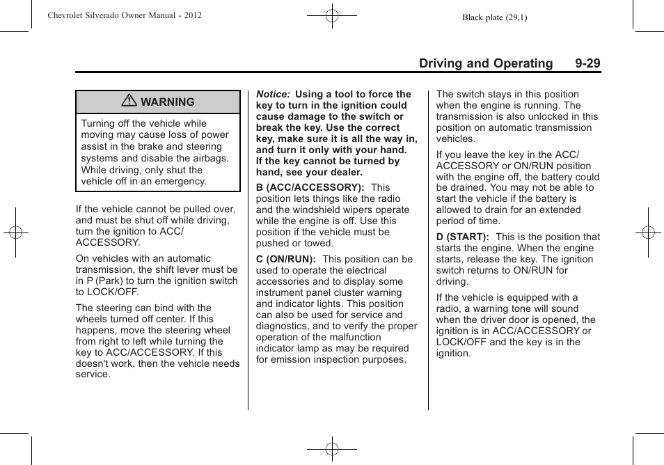CHEVROLET 2012 Silverado User Manual | Page 329 / 608