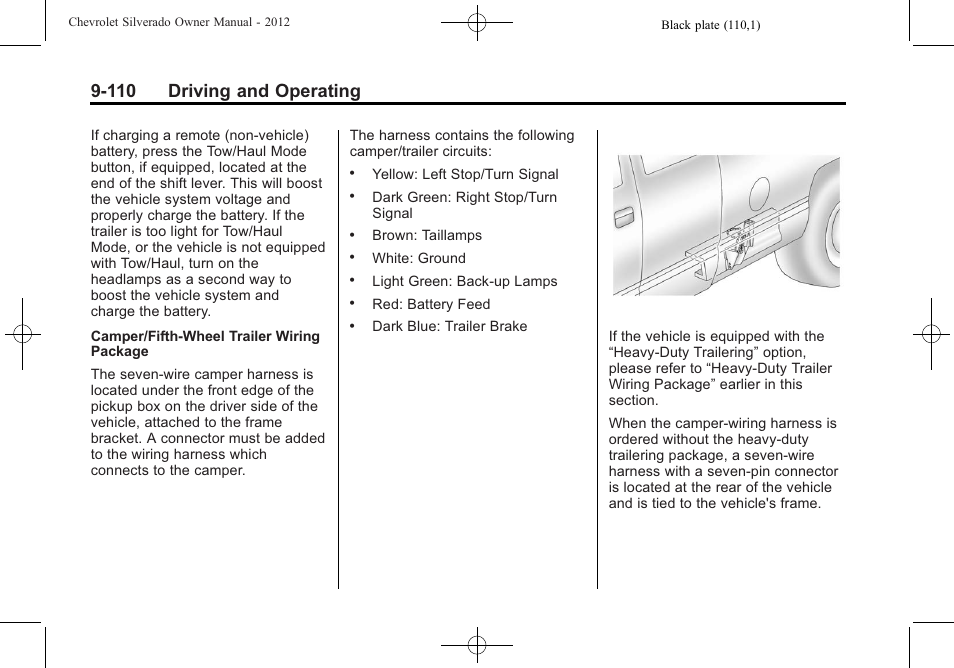 110 driving and operating | CHEVROLET 2012 Silverado User Manual | Page 410 / 608