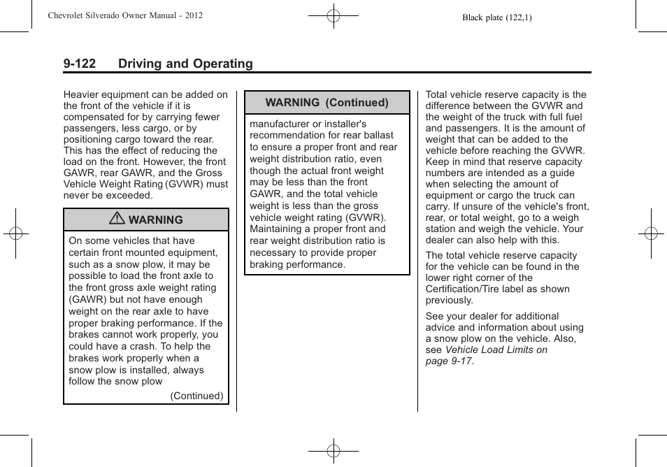 CHEVROLET 2012 Silverado User Manual | Page 422 / 608