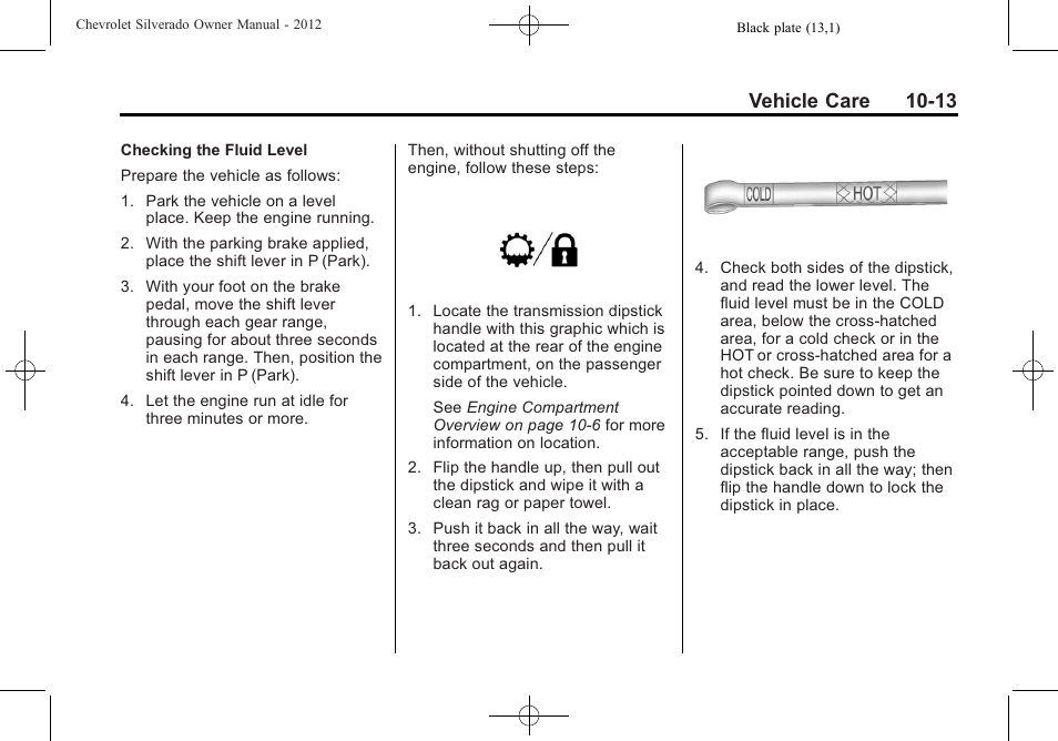 Vehicle care 10-13 | CHEVROLET 2012 Silverado User Manual | Page 437 / 608