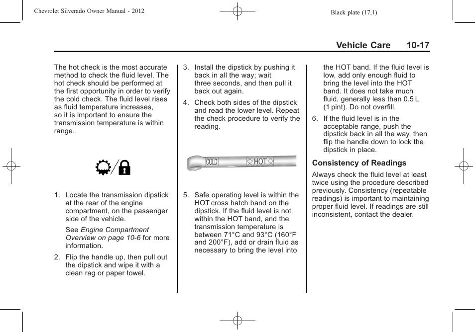 Vehicle care 10-17 | CHEVROLET 2012 Silverado User Manual | Page 441 / 608