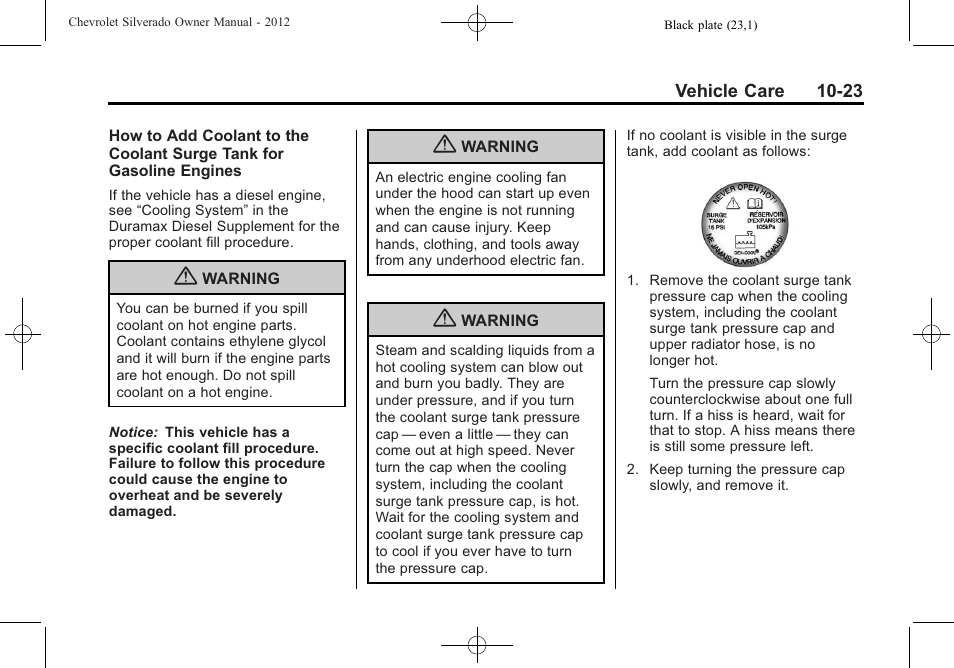 CHEVROLET 2012 Silverado User Manual | Page 447 / 608