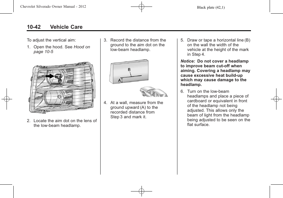 42 vehicle care | CHEVROLET 2012 Silverado User Manual | Page 466 / 608