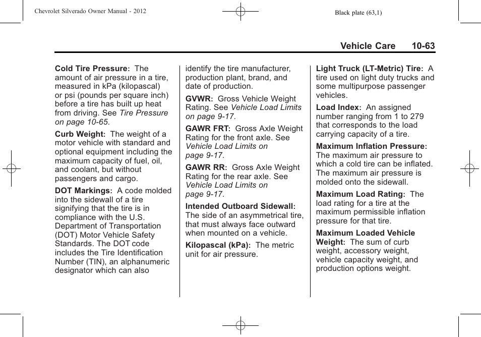 CHEVROLET 2012 Silverado User Manual | Page 487 / 608