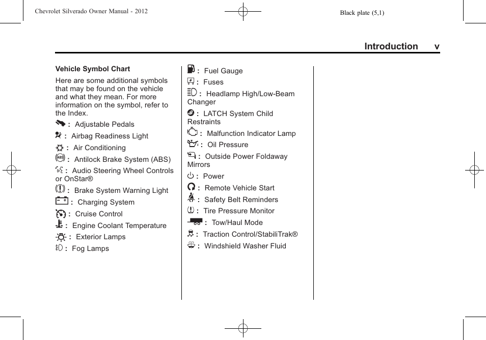 CHEVROLET 2012 Silverado User Manual | Page 5 / 608