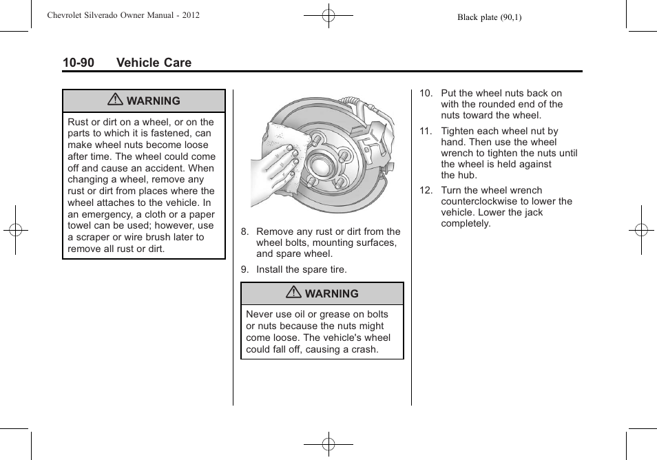 CHEVROLET 2012 Silverado User Manual | Page 514 / 608