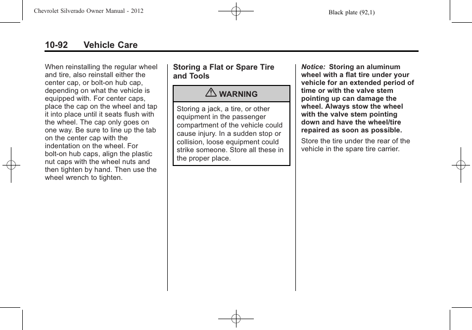 CHEVROLET 2012 Silverado User Manual | Page 516 / 608