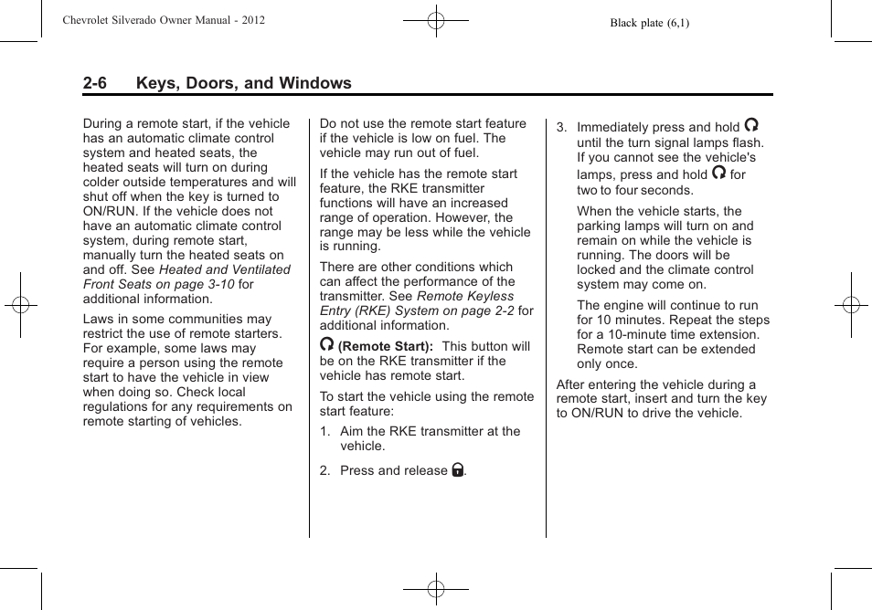 CHEVROLET 2012 Silverado User Manual | Page 52 / 608