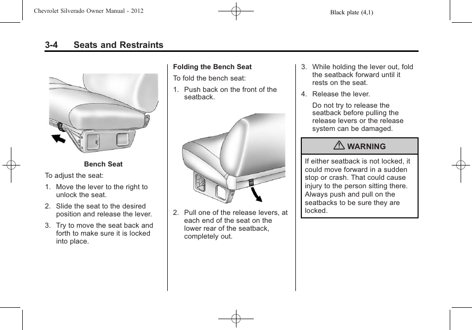 CHEVROLET 2012 Silverado User Manual | Page 76 / 608