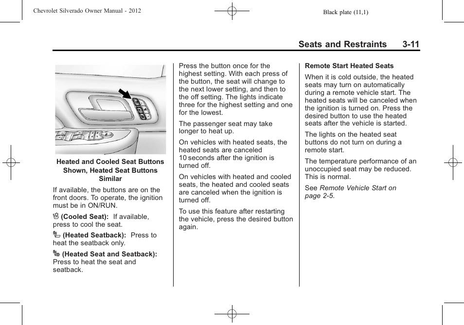 CHEVROLET 2012 Silverado User Manual | Page 83 / 608